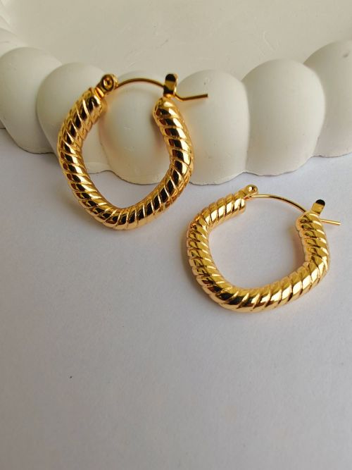 AuriTwist Gold Earrings