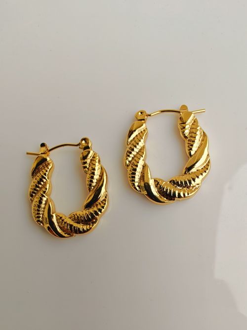 AuriTwist Gold Earrings