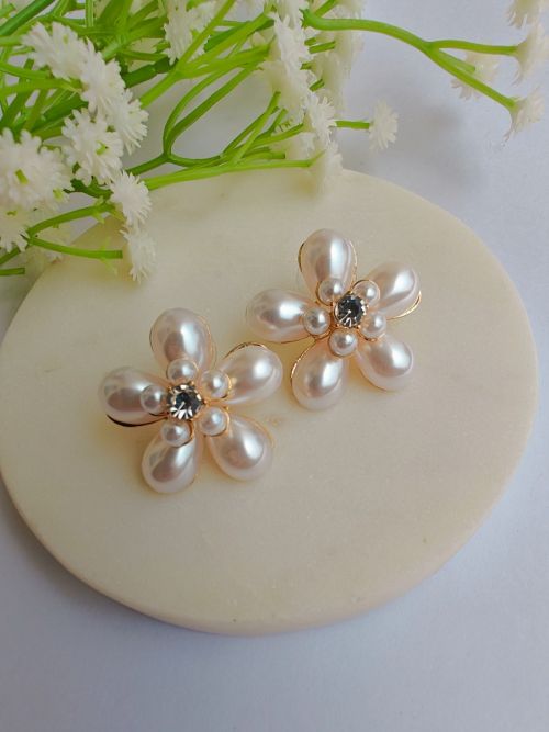Pearl Blossom Earrings
