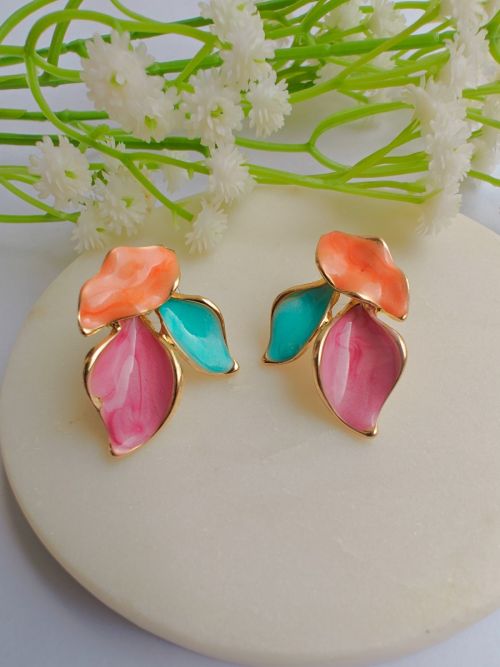 Petal Pop Enamel Earrings