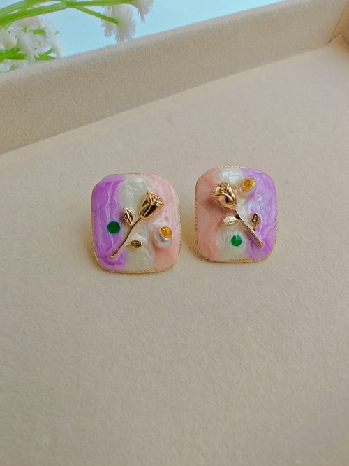 Spring Whisper Squares Earrings