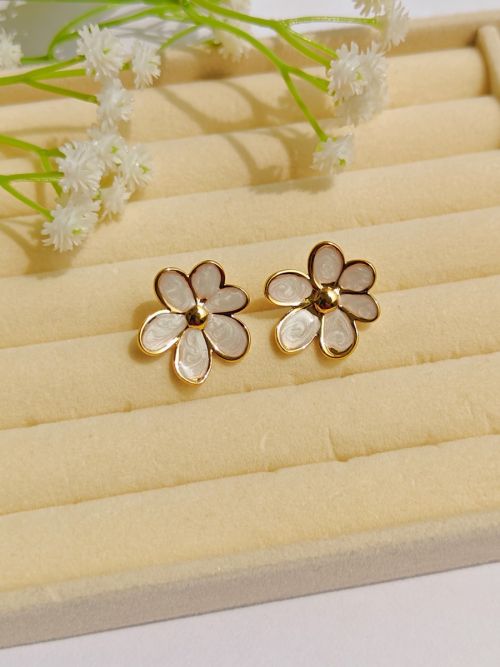 Enamel Earrings