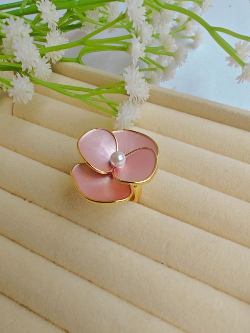 Enamel Gold Ring