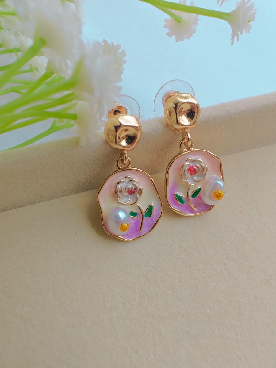 Vintage Rose Gold Earrings