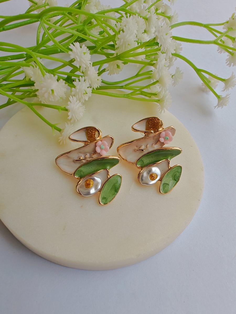 Pastel Charm Enamel Earrings