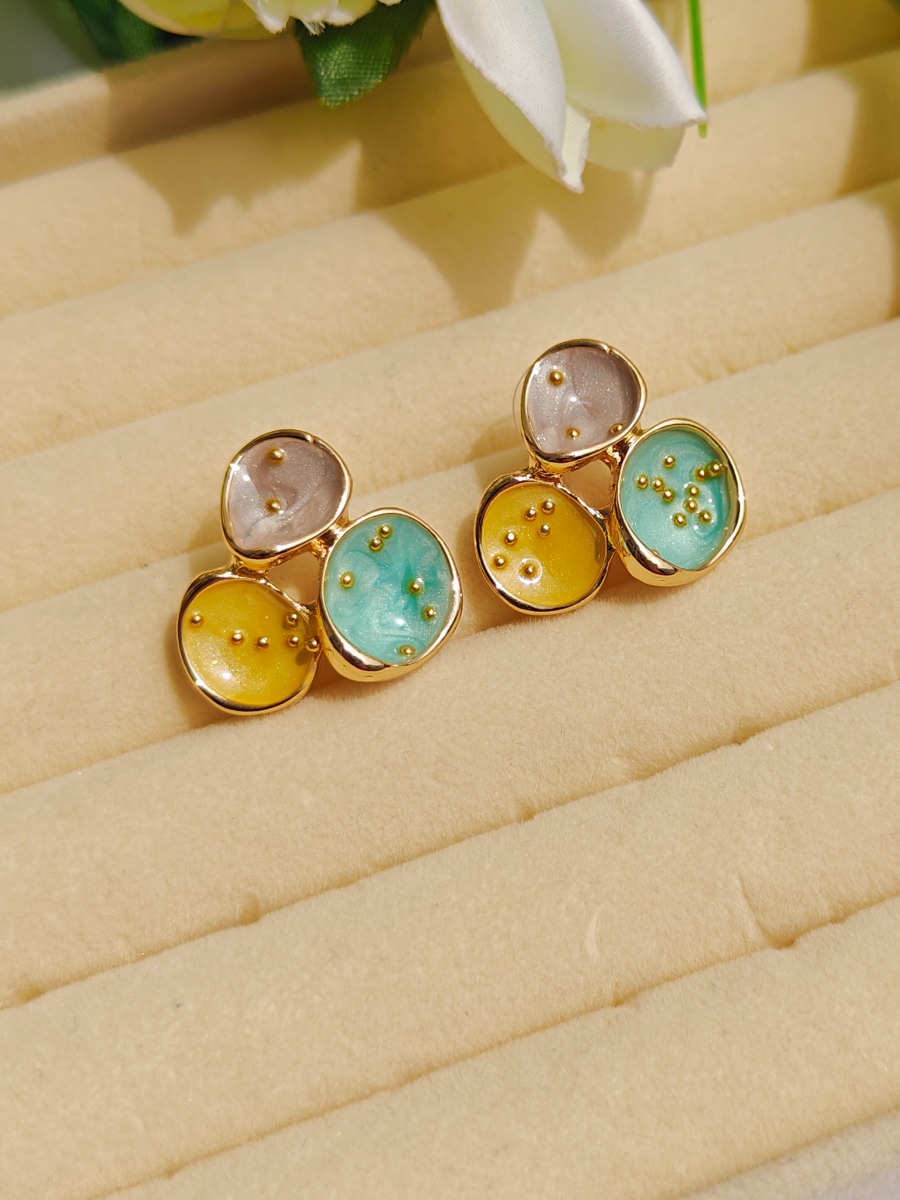 Enamel Earrings