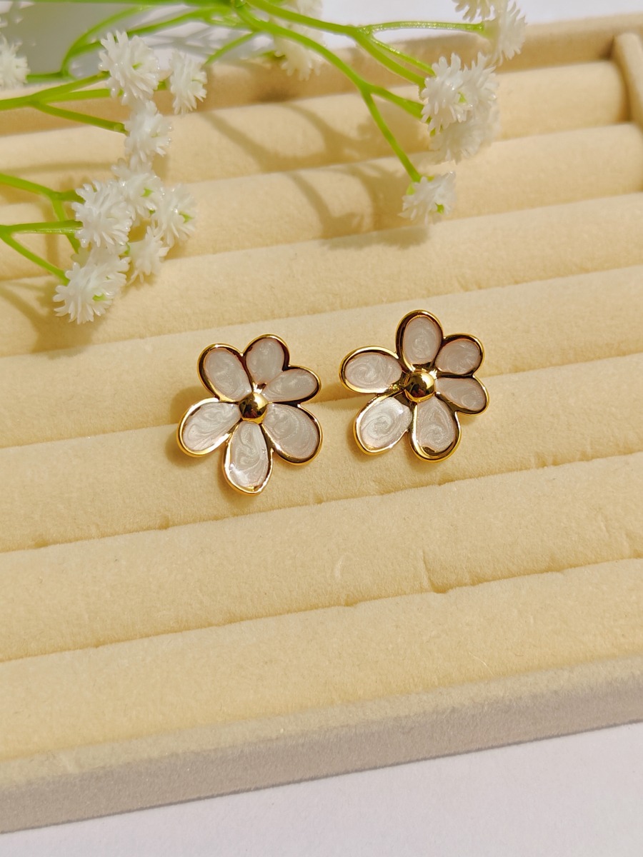 Enamel Earrings