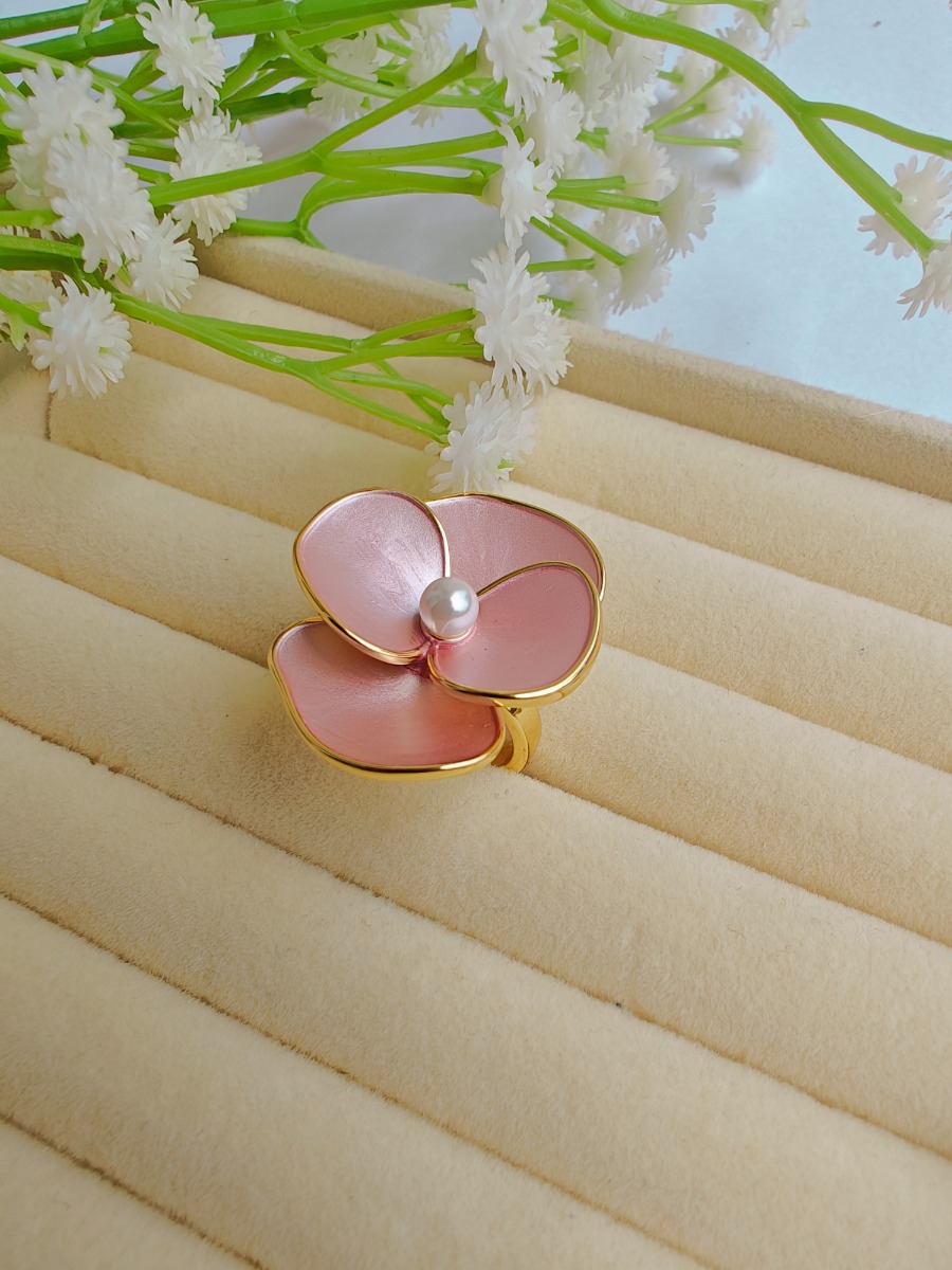 Enamel Gold Ring
